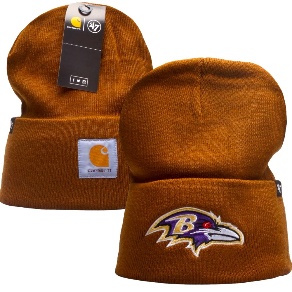 Carhartt '47 Beanie Baltimore Ravens Adult Unisex Winter NFL Knit Hat Cap NWT